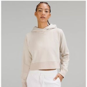 Loungful cropped hoodie with sparkles
